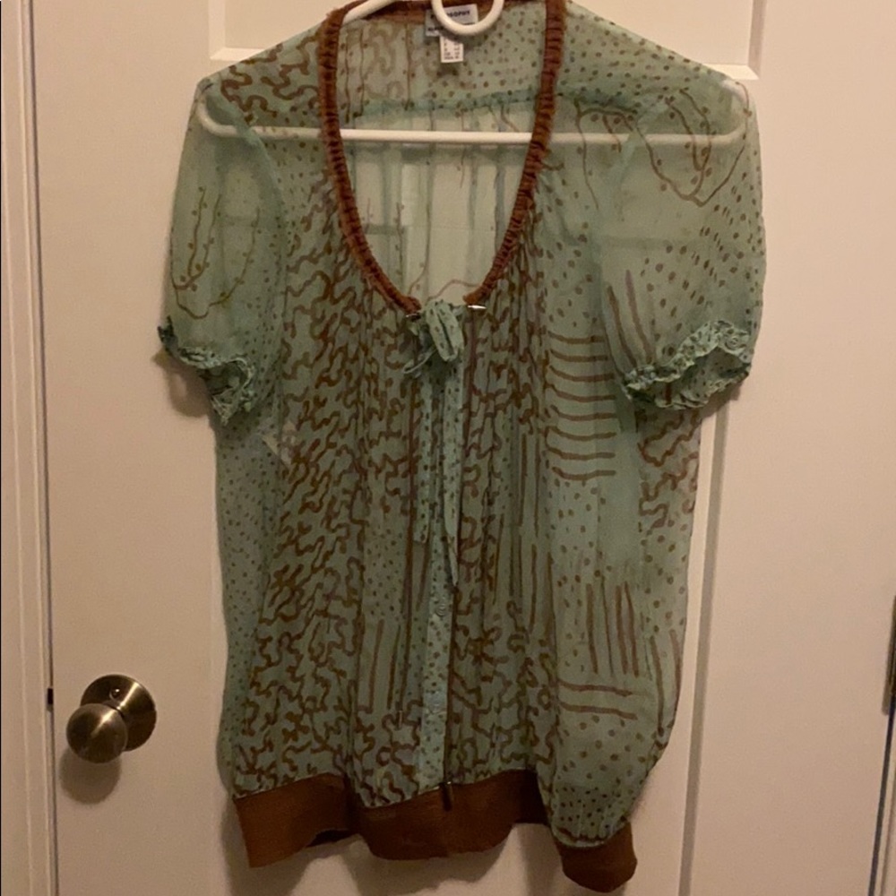 Philosophy silk top